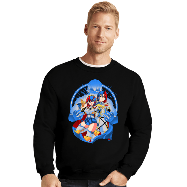 Daily_Deal_Shirts Crewneck Sweater, Unisex / Small / Black Emblem Summoned