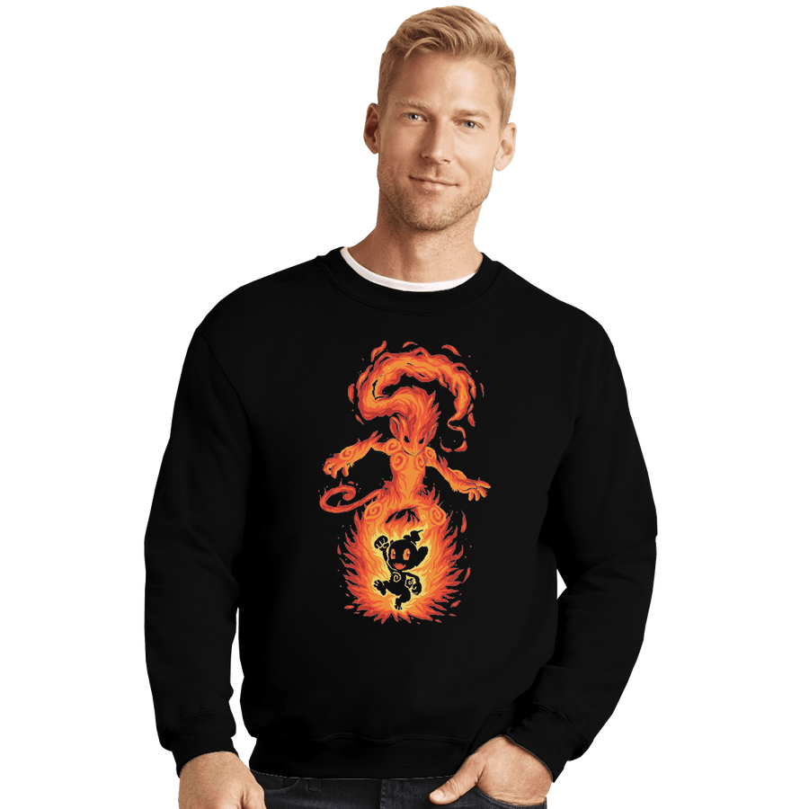 Shirts Crewneck Sweater, Unisex / Small / Black The Fire Ape Within