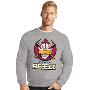 Daily_Deal_Shirts Crewneck Sweater, Unisex / Small / Sports Grey Go Rebelz