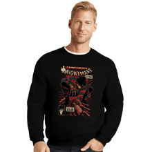 Load image into Gallery viewer, Secret_Shirts Crewneck Sweater, Unisex / Small / Black Goodnight Bad Guy
