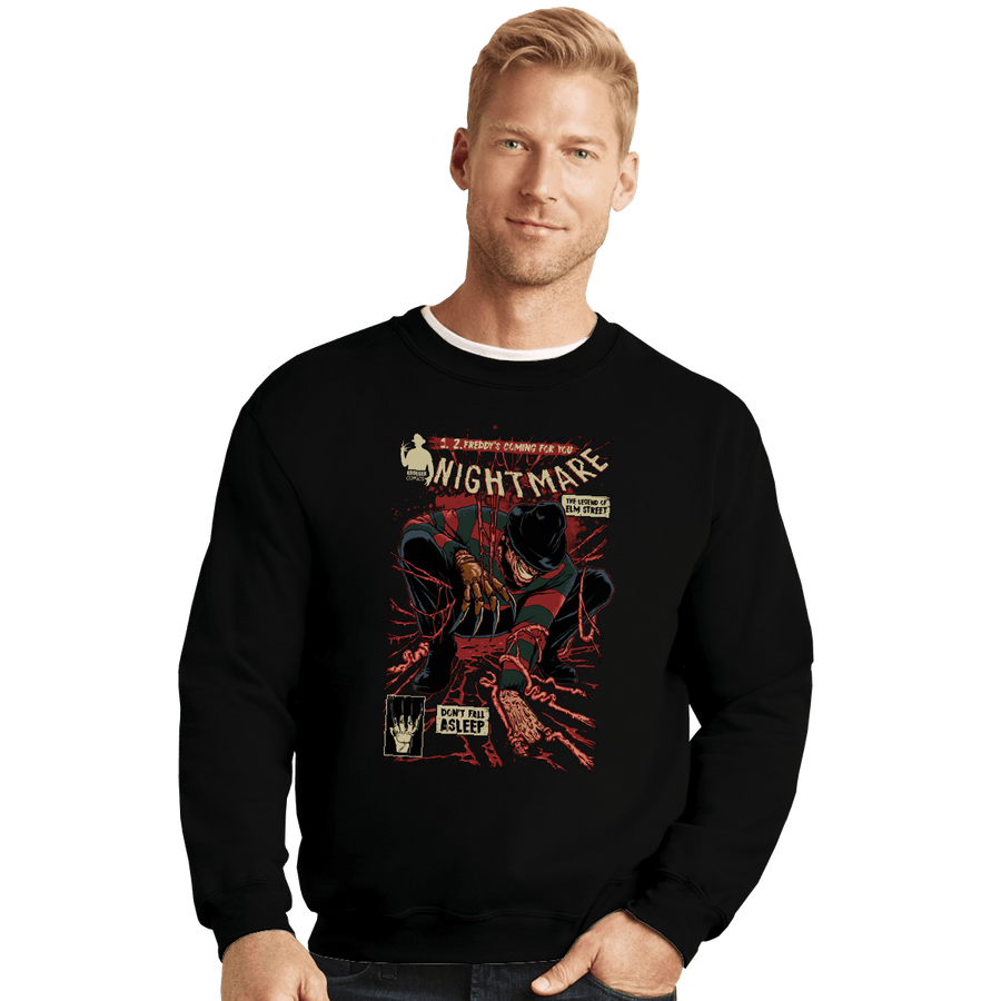 Secret_Shirts Crewneck Sweater, Unisex / Small / Black Goodnight Bad Guy