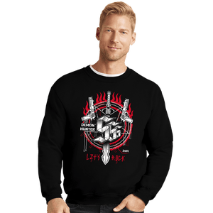 Shirts Crewneck Sweater, Unisex / Small / Black Triple S Hunter