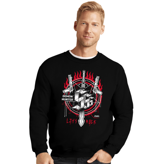 Shirts Crewneck Sweater, Unisex / Small / Black Triple S Hunter