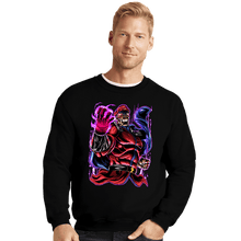 Load image into Gallery viewer, Daily_Deal_Shirts Crewneck Sweater, Unisex / Small / Black Bison Fighter
