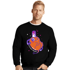 Shirts Crewneck Sweater, Unisex / Small / Black Cute But Deadly Pochita