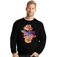 Load image into Gallery viewer, Daily_Deal_Shirts Crewneck Sweater, Unisex / Small / Black Courage
