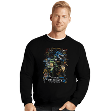 Load image into Gallery viewer, Secret_Shirts Crewneck Sweater, Unisex / Small / Black Super &#39;90s Beasts Extreme
