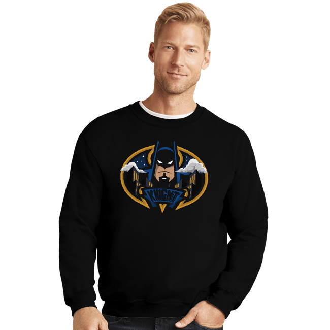 Daily_Deal_Shirts Crewneck Sweater, Unisex / Small / Black Bats