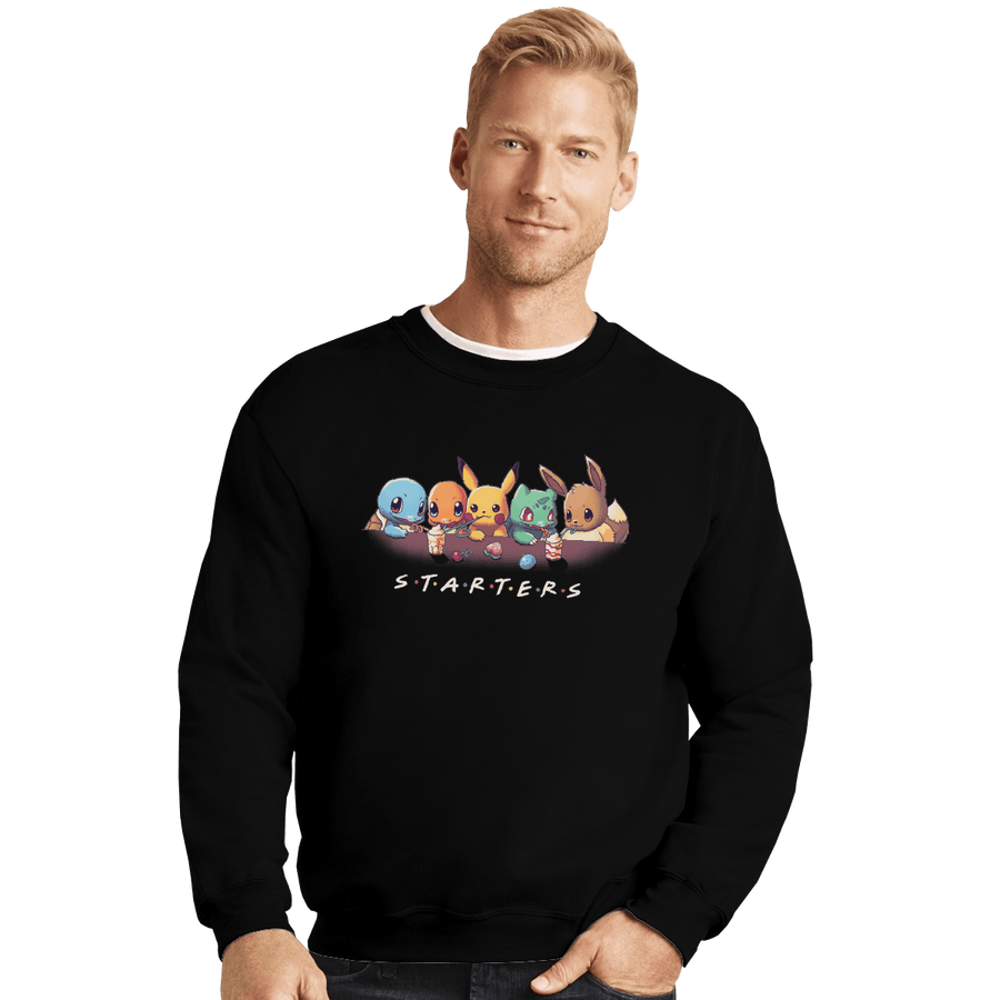 Shirts Crewneck Sweater, Unisex / Small / Black Starter Friends