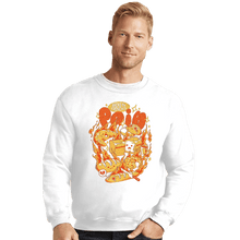 Load image into Gallery viewer, Last_Chance_Shirts Crewneck Sweater, Unisex / Small / White Bread Is Pain
