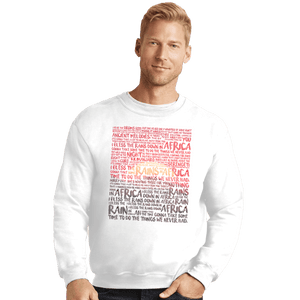 Shirts Crewneck Sweater, Unisex / Small / White Africa