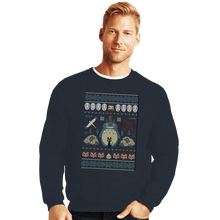 Load image into Gallery viewer, Shirts Crewneck Sweater, Unisex / Small / Dark Heather A Very Ghibli Xmas
