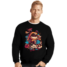 Load image into Gallery viewer, Daily_Deal_Shirts Crewneck Sweater, Unisex / Small / Black Snack Time
