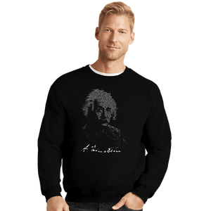 Shirts Crewneck Sweater, Unisex / Small / Black Einstein