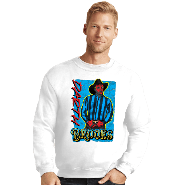 Shirts Crewneck Sweater, Unisex / Small / White Darth Brooks