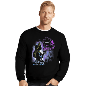 Shirts Crewneck Sweater, Unisex / Small / Black We're All Mad Here