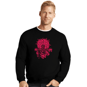 Daily_Deal_Shirts Crewneck Sweater, Unisex / Small / Black Brain Bounty