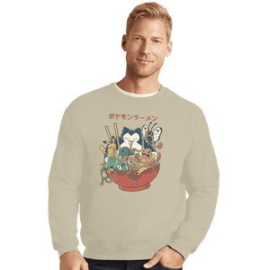 Shirts Crewneck Sweater, Unisex / Small / Sand Poke bowl