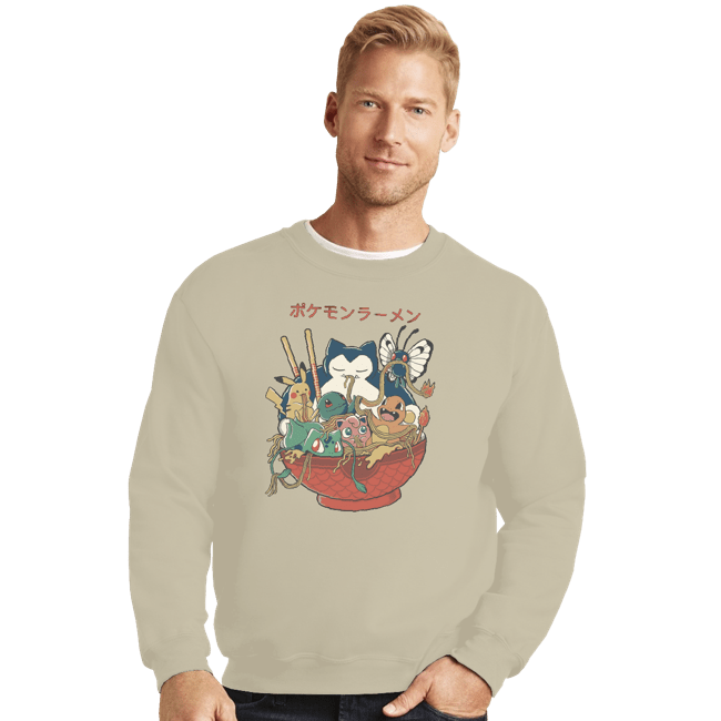 Shirts Crewneck Sweater, Unisex / Small / Sand Poke bowl