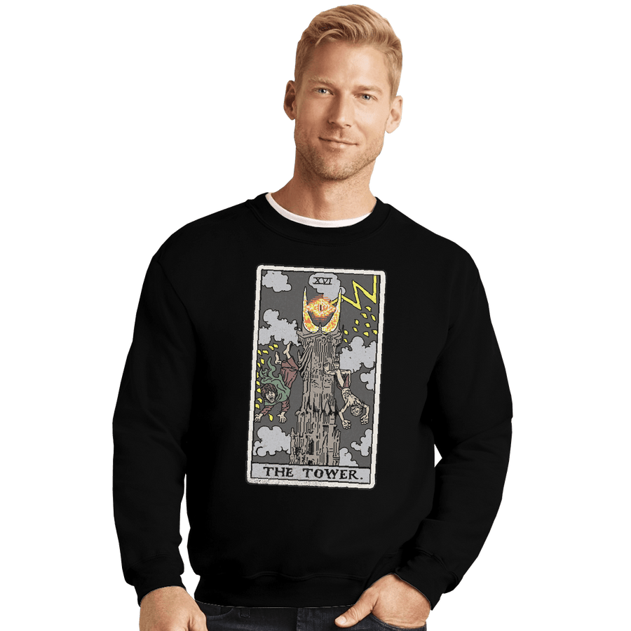 Shirts Crewneck Sweater, Unisex / Small / Black The Tower