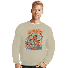 Load image into Gallery viewer, Daily_Deal_Shirts Crewneck Sweater, Unisex / Small / Sand Tako Sushi
