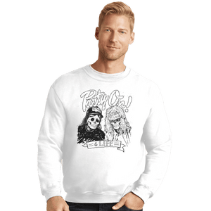 Shirts Crewneck Sweater, Unisex / Small / White Party On 4 Life