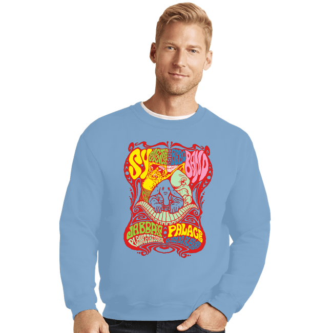 Daily_Deal_Shirts Crewneck Sweater, Unisex / Small / Powder Blue The Rebo Band