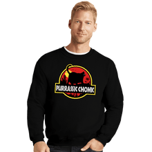 Load image into Gallery viewer, Daily_Deal_Shirts Crewneck Sweater, Unisex / Small / Black Purassic Chonk
