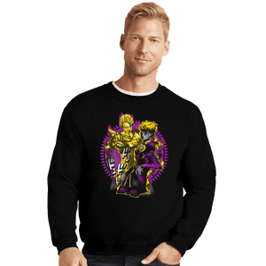 Shirts Crewneck Sweater, Unisex / Small / Black Attack Of Giorno