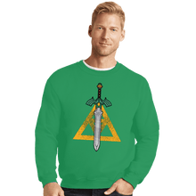 Load image into Gallery viewer, Daily_Deal_Shirts Crewneck Sweater, Unisex / Small / Irish Green The Sword
