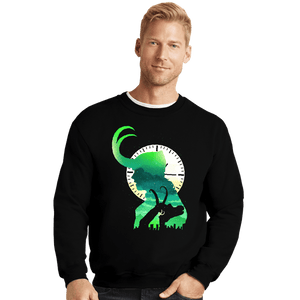 Shirts Crewneck Sweater, Unisex / Small / Black Loki Sunset