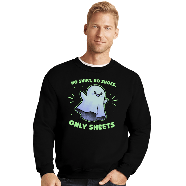 Secret_Shirts Crewneck Sweater, Unisex / Small / Black Only Sheets