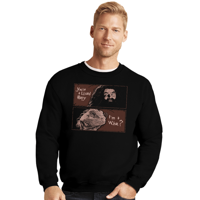 Secret_Shirts Crewneck Sweater, Unisex / Small / Black You Are A Lizard