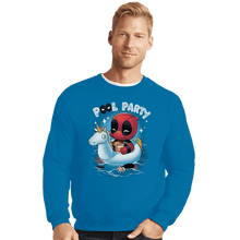 Load image into Gallery viewer, Shirts Crewneck Sweater, Unisex / Small / Sapphire Pool Party
