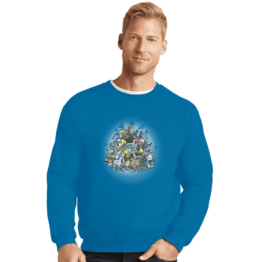 Shirts Crewneck Sweater, Unisex / Small / Sapphire Link's Weapons
