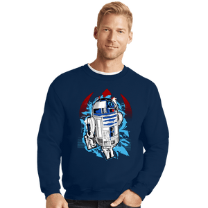Shirts Crewneck Sweater, Unisex / Small / Navy R2 Tags