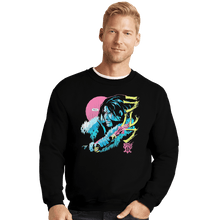 Load image into Gallery viewer, Shirts Crewneck Sweater, Unisex / Small / Black Trevor The Vampire Hunter
