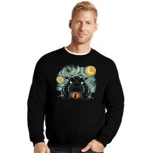 Load image into Gallery viewer, Shirts Crewneck Sweater, Unisex / Small / Black Starry Cave
