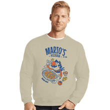Load image into Gallery viewer, Daily_Deal_Shirts Crewneck Sweater, Unisex / Small / Sand Mario&#39;s Pizzeria
