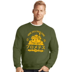 Secret_Shirts Crewneck Sweater, Unisex / Small / Military Green Proto Dome Robo