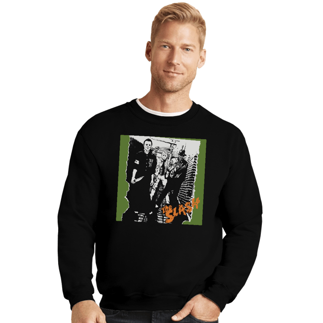Daily_Deal_Shirts Crewneck Sweater, Unisex / Small / Black The Slash
