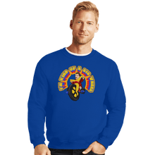 Load image into Gallery viewer, Shirts Crewneck Sweater, Unisex / Small / Royal Blue I&#39;m Kind Of A Big Wheel
