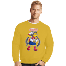 Load image into Gallery viewer, Secret_Shirts Crewneck Sweater, Unisex / Small / Gold SailorMoe
