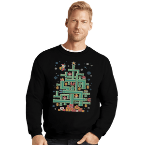 Shirts Crewneck Sweater, Unisex / Small / Black It's a Tree Mario