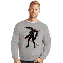Load image into Gallery viewer, Shirts Crewneck Sweater, Unisex / Small / Sports Grey Crimson Chainsaw
