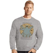 Load image into Gallery viewer, Daily_Deal_Shirts Crewneck Sweater, Unisex / Small / Sports Grey Vitruvian Cookie

