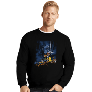 Shirts Crewneck Sweater, Unisex / Small / Black Digi Wars