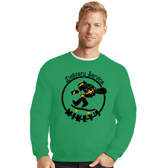 Secret_Shirts Crewneck Sweater, Unisex / Small / Irish Green Mikey's Delivery Service