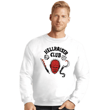 Load image into Gallery viewer, Daily_Deal_Shirts Crewneck Sweater, Unisex / Small / White Hellraiser Club
