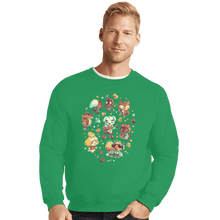 Load image into Gallery viewer, Shirts Crewneck Sweater, Unisex / Small / Irish Green Tarantula Island
